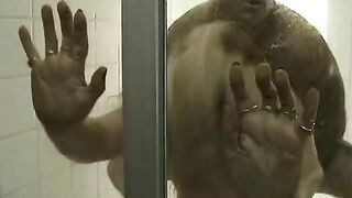 mom with huge melons and musclehead with tats banged into toilet
