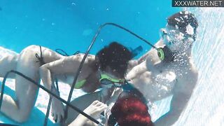 Polina Rucheyok blows and fucks underwater
