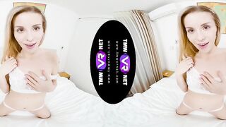 TmwVRnet - Lucky Bee - Blondie orgasms inside her new panties