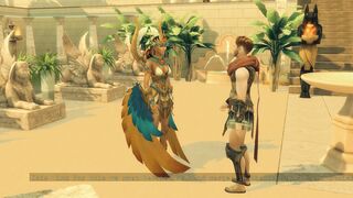 Sims four. Tomb Raider Parody. Part three - Antony and Isis