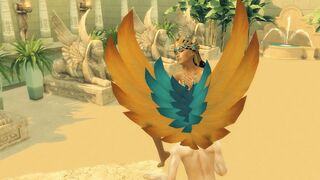 Sims four. Tomb Raider Parody. Part three - Antony and Isis