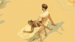Sims four. Tomb Raider Parody. Part three - Antony and Isis