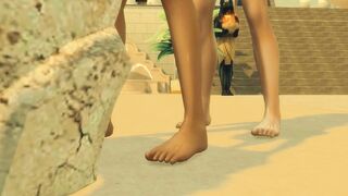 Sims four. Tomb Raider Parody. Part three - Antony and Isis