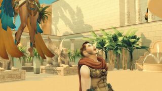 Sims four. Tomb Raider Parody. Part three - Antony and Isis