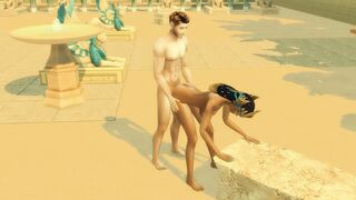 Sims four. Tomb Raider Parody. Part three - Antony and Isis