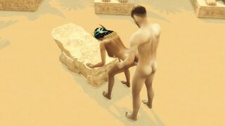 Sims four. Tomb Raider Parody. Part three - Antony and Isis