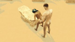 Sims four. Tomb Raider Parody. Part three - Antony and Isis