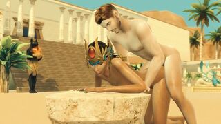 Sims four. Tomb Raider Parody. Part three - Antony and Isis