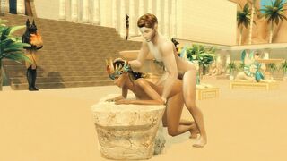 Sims four. Tomb Raider Parody. Part three - Antony and Isis