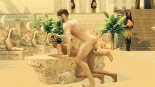 Sims four. Tomb Raider Parody. Part three - Antony and Isis