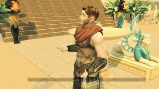 Sims four. Tomb Raider Parody. Part three - Antony and Isis