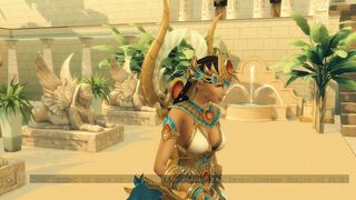 Sims four. Tomb Raider Parody. Part three - Antony and Isis