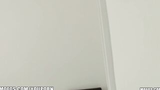 Crazy Sexy amateur is caught masturbating & gets help cumming