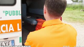 Bae Doctor Valentina Fucks inside an Ambulance - Brazzers