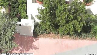 Newly single blonde bimbos runs inside her older friend and has some fun