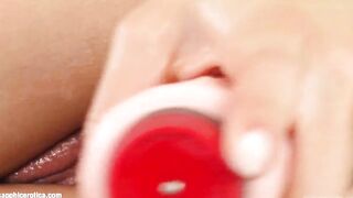 Sapphix presents Britney into a solo masturbation film