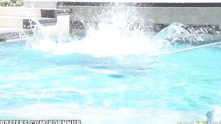 Bikini Hispanic Ariella Ferrera Daydreams about Fucking her Poolboy