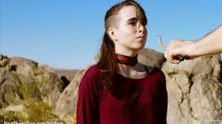 Thin, hardcore submissive masochist Brooke Johnson drinks piss, gets a rough caning, and got a severe sitting on face rimjob session on the desert rocks of Joshua Tree inside this Domthenation documentary