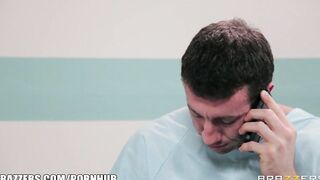 Nurse at a Sperm Donor Clinic Helps her Patient Reach Orgasm