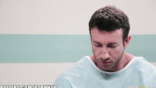 Nurse at a Sperm Donor Clinic Helps her Patient Reach Orgasm