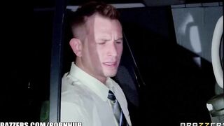 Thick Huge Tit Cop Deepthroats and Riding Cock like a Champion
