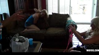 3 bored girlfriends start an insane sex party