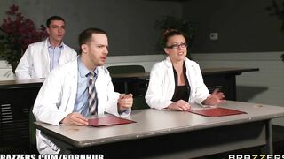 Slutty Blonde Nurse Sneaks off at Work to Bang a Hospital Intern