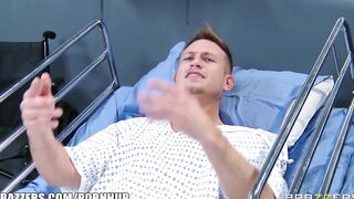 Kinky Blonde Doctor Alena Croft Helps her Patient Feel better