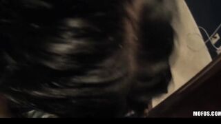 HOT long-butt dark haired is caught into the shower on tape