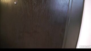Fit young Hispanic shows off her ass before sex