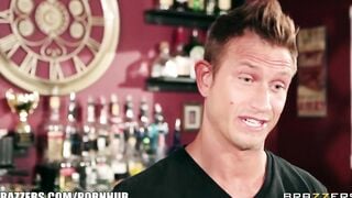 Huge-tit Dark Haired Bartender Mackenzee Pierce Fucks a Regular