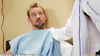 GODDESS Doctor into Fishnets offer her Patient a thorough Checkup