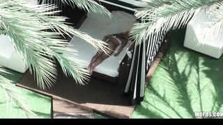 Bikini clad blonde Cameron makes a sex video to got back at her bf