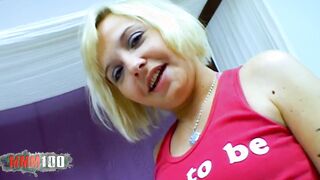 Lusty blonde cougar nailed by Terry Kemaco