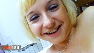 Lusty blonde cougar nailed by Terry Kemaco