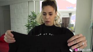 Banging the secretary: A BAE SEX CASTING to a nervous guy at his first sex tape