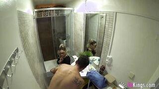 Banging the secretary: A BAE SEX CASTING to a nervous guy at his first sex tape