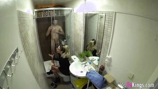 Banging the secretary: A BAE SEX CASTING to a nervous guy at his first sex tape