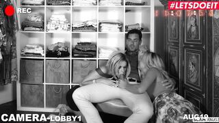 LETSDOEIT - (Emma Hix, Ryan Driller, Carmen Caliente) - 2 Blonde Women Riding On Cheatings Husbands Huge Dick