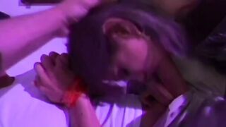 Hottie blonde with tight twat spreads legs and gets fuck