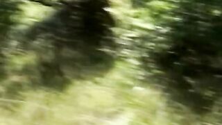 Carefree blonde with nice boobies banged! by hippy into field