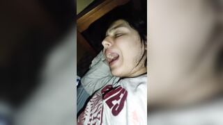 Petite 18 Year Old Enjoying Huge Dick And Enjoying A Crazy Sexy Cumshot
