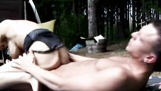 Old blonde loves blowing young dick and getting fuck