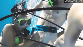 Girls underwater having hardcore sex with Polina Rucheyok