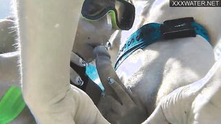 Girls underwater having hardcore sex with Polina Rucheyok