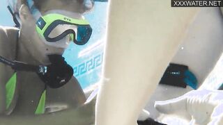Girls underwater having hardcore sex with Polina Rucheyok
