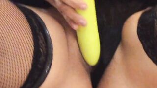 Hispanic Hoe Gets Long Toy Into Search Of Long African Dick