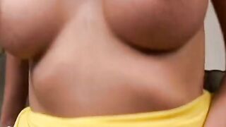 Pigtailed Hispanic with adorable titted gets boned and facialed