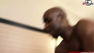 Fat african woman with a long booty and long titted gets a creampie