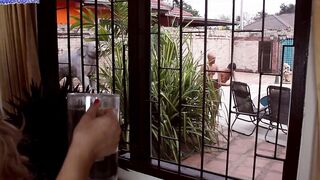 4k Milf almost caught us! Step Daughter rough fuck outside